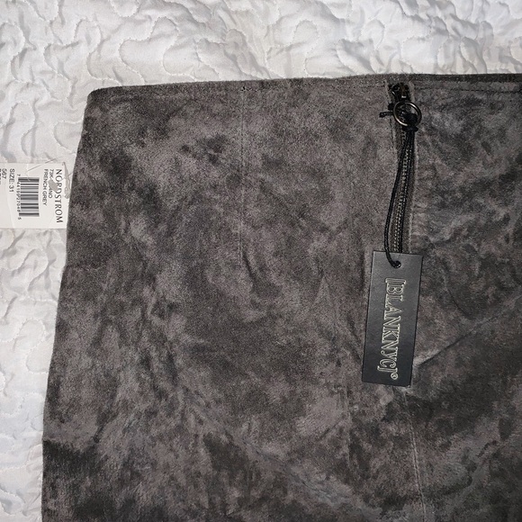 BLANKNYC Suede Gray Miniskirt - Picture 3 of 7